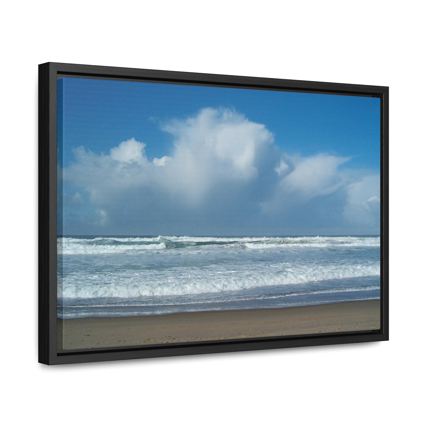 Blue Sky Beach Gallery Canvas Wraps Framed