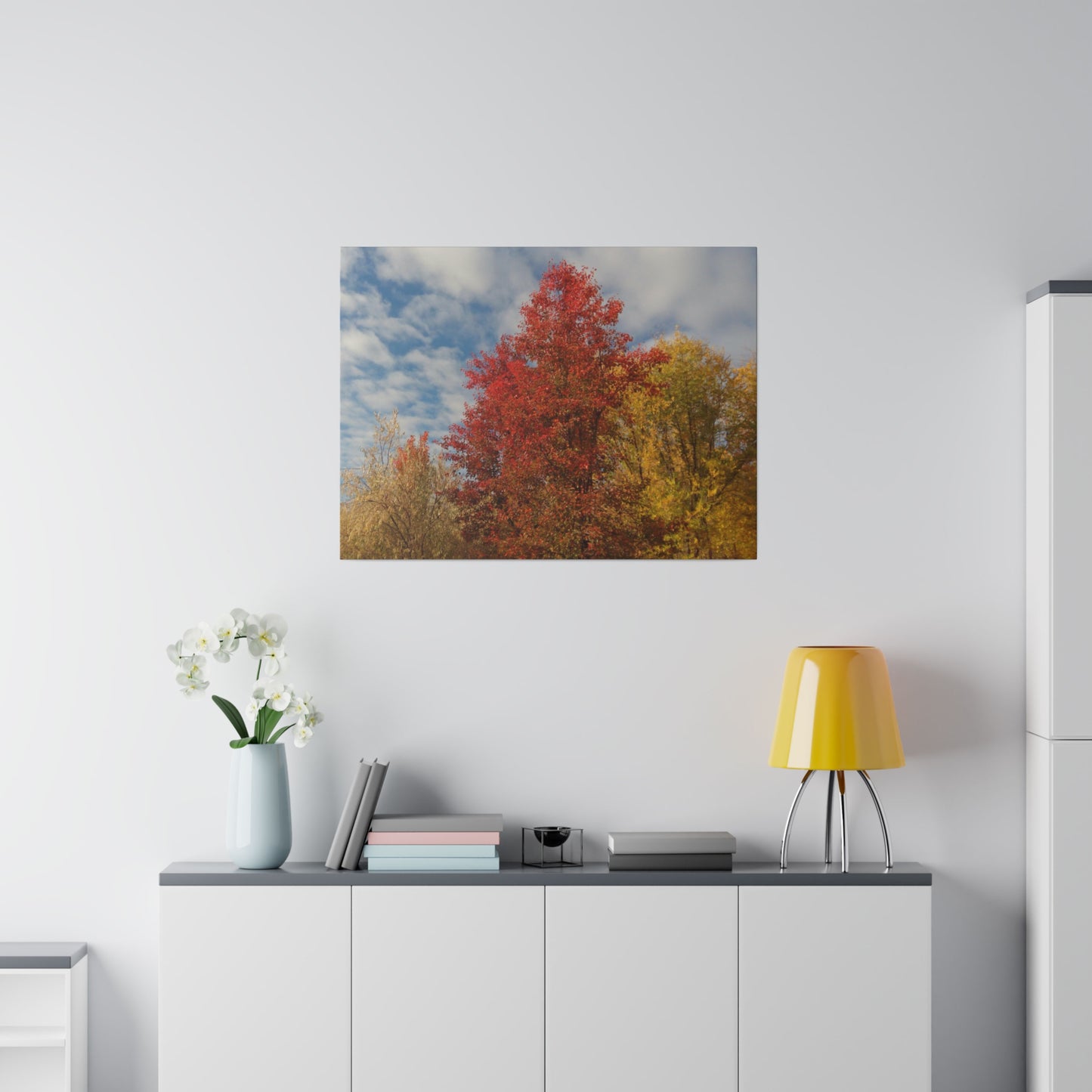 Autumn Sky Matte Canvas
