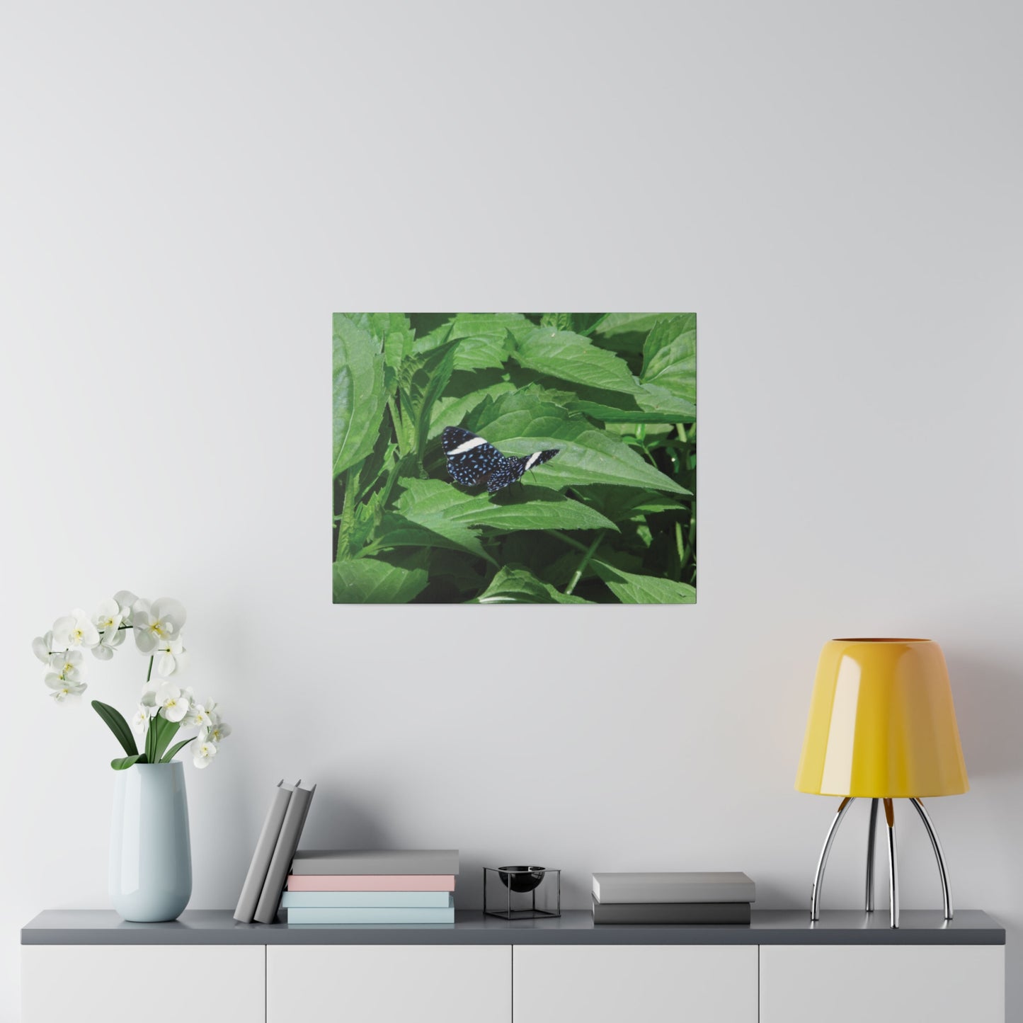 Sapphire Butterfly Matte Canvas
