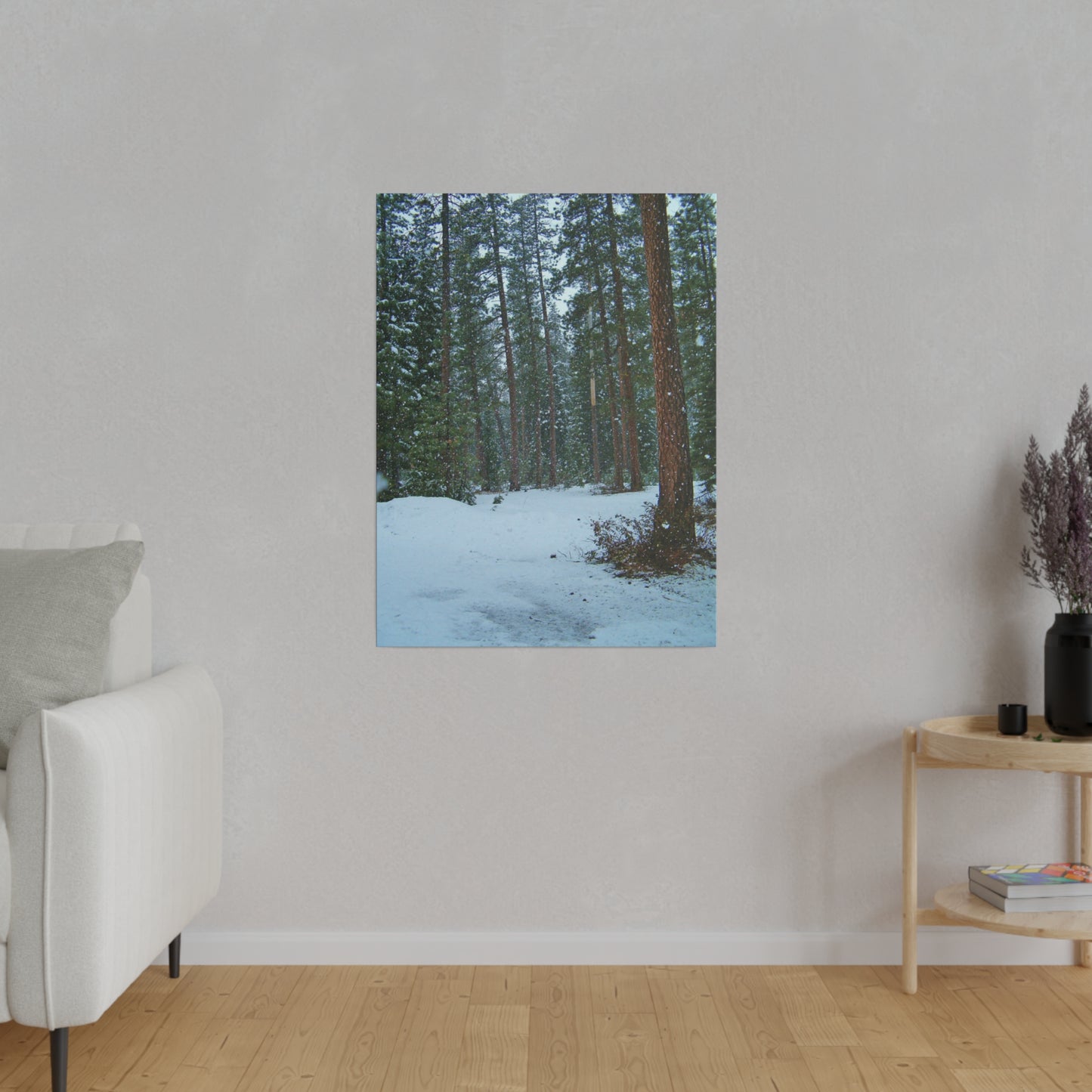 Snowfall Matte Canvas