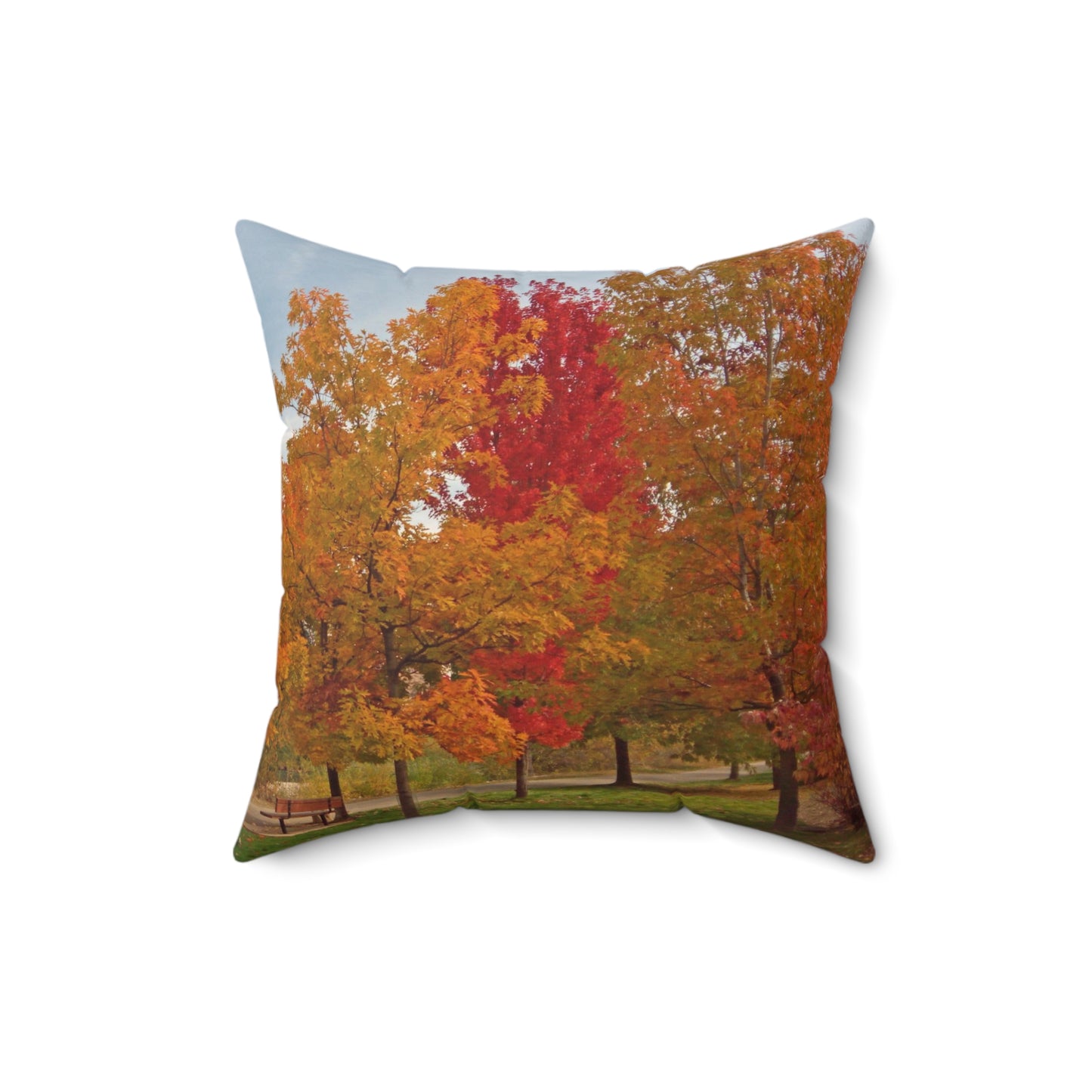 Autumn Serenity Spun Polyester Square Pillow
