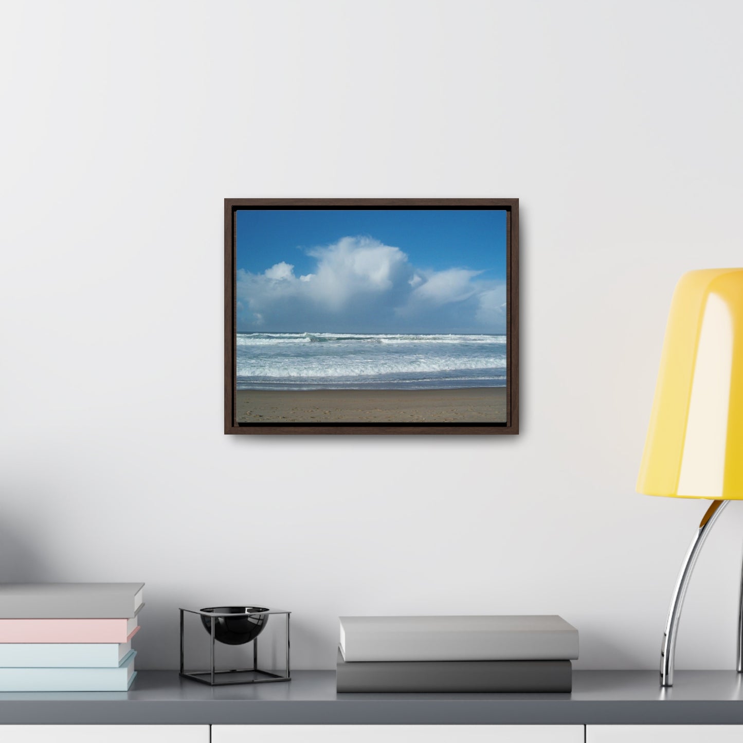 Blue Sky Beach Gallery Canvas Wraps Framed