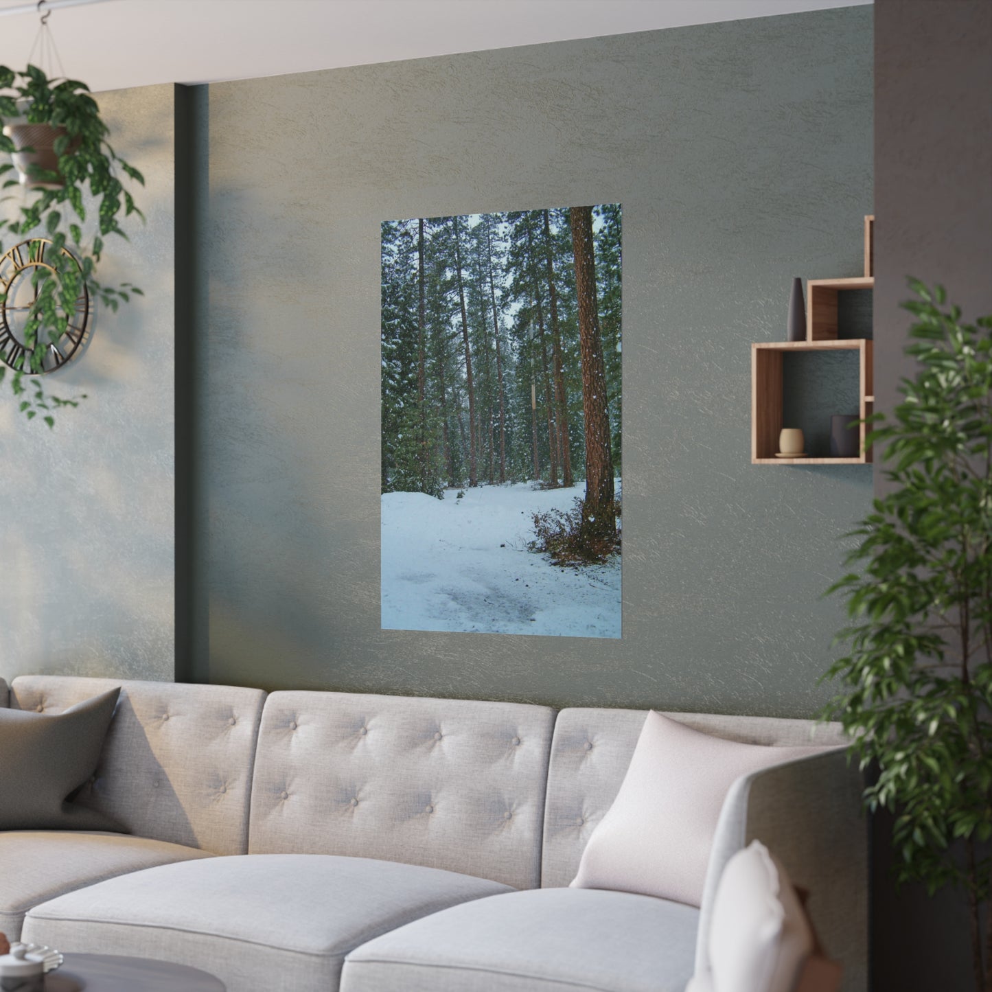 Snowfall Satin Posters