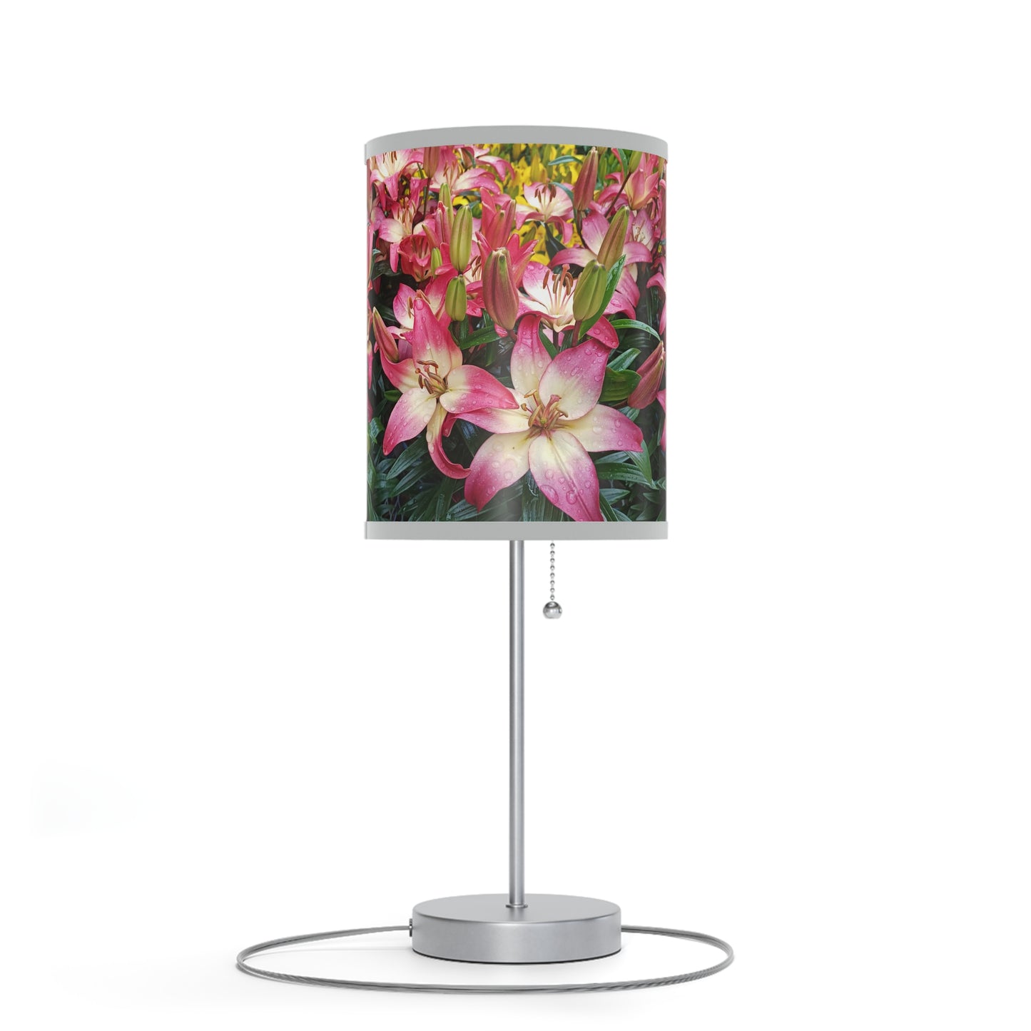 Lovely Lilies Lamp on a Stand