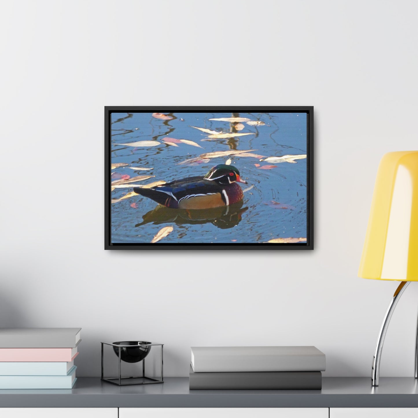 Autumn Wood Duck Gallery Canvas Wraps Framed