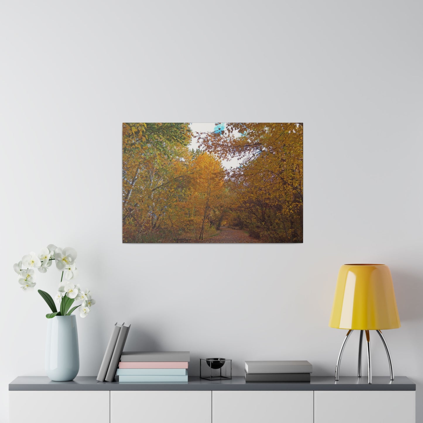 Autumn Lane Matte Canvas