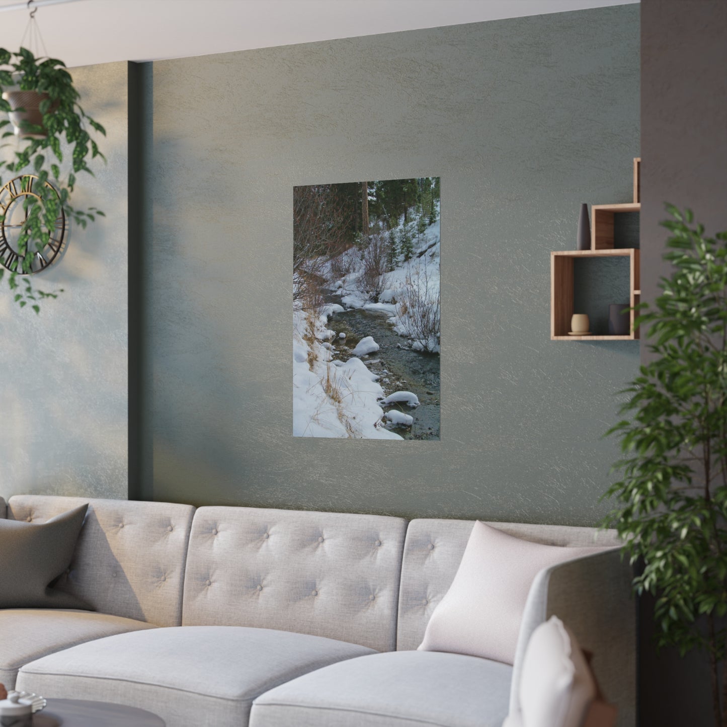 Snowy Creek Satin Posters