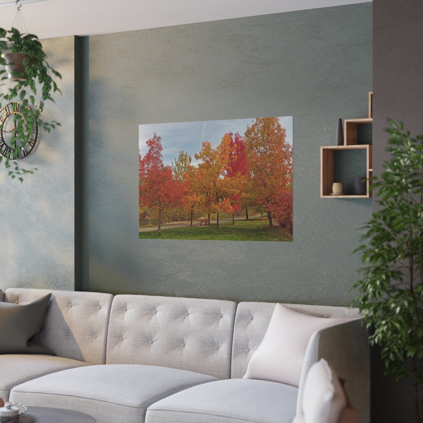 Autumn Serenity Satin Posters