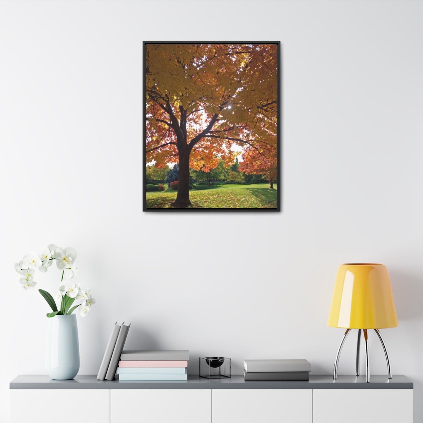 Autumn Canopy Gallery Canvas Wraps Framed