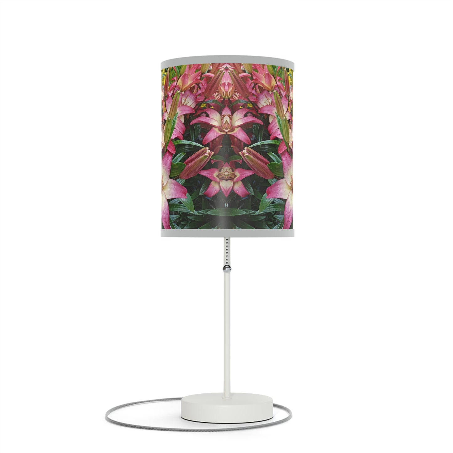 Lovely Lilies Lamp on a Stand