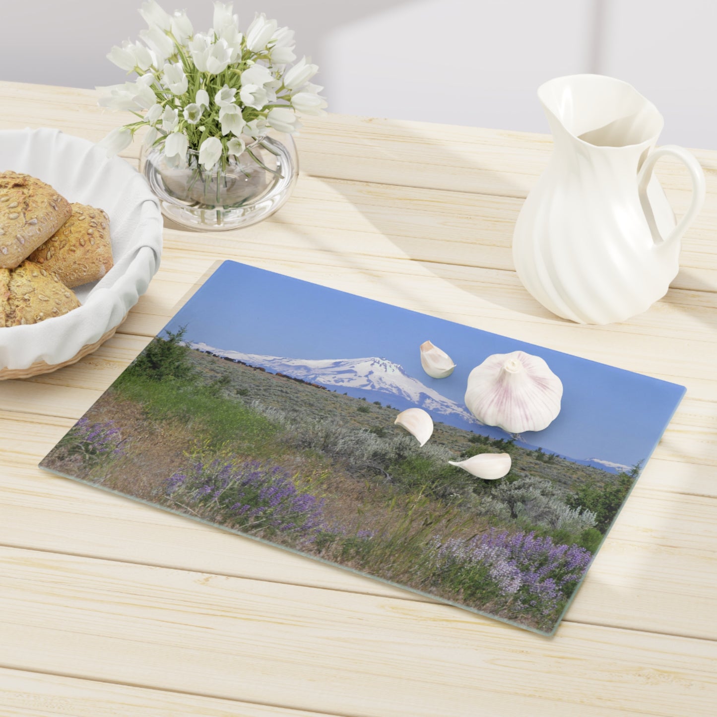 Lupine & Sage Mountain Cutting Board Dishwasher Safe