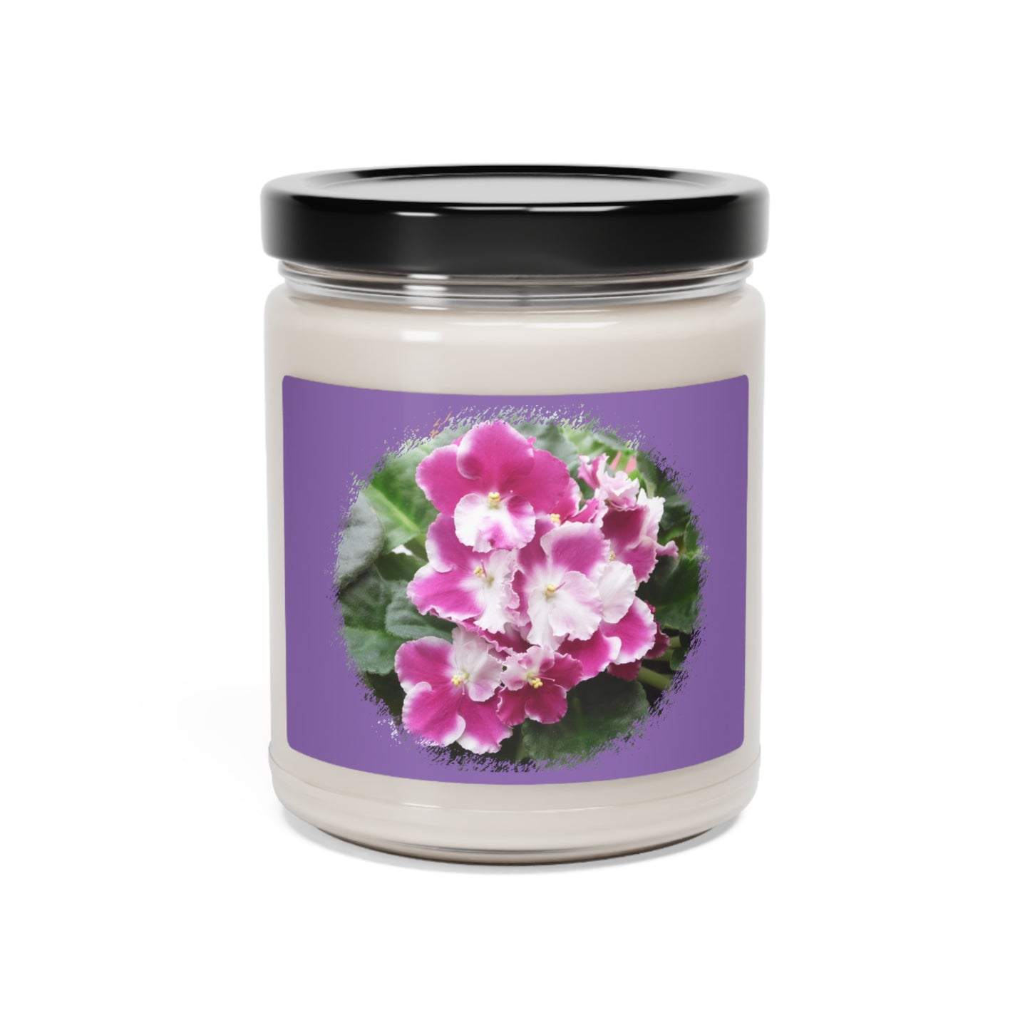 African Violet Scented Soy Candle, 9oz