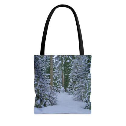 Snowy Woods Tote Bag