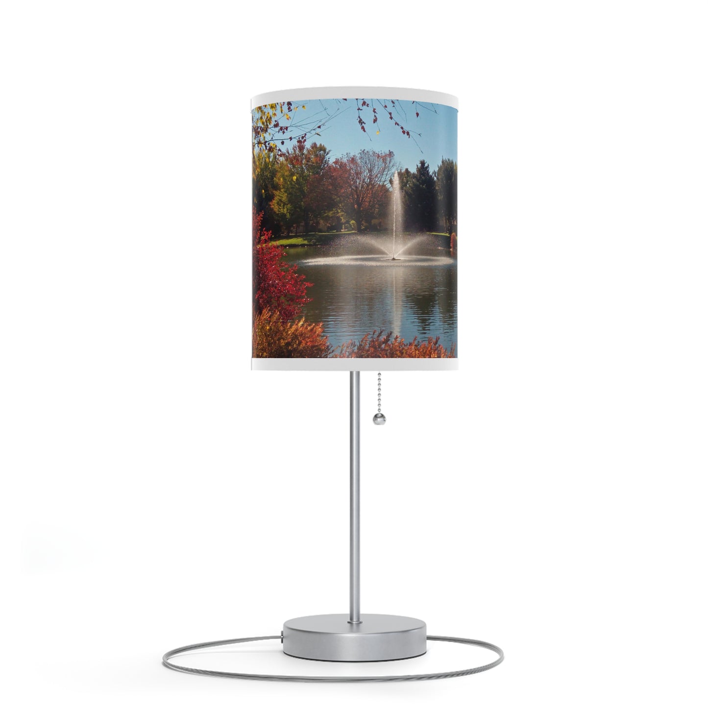 Autumn Fountain Lamp on a Stand