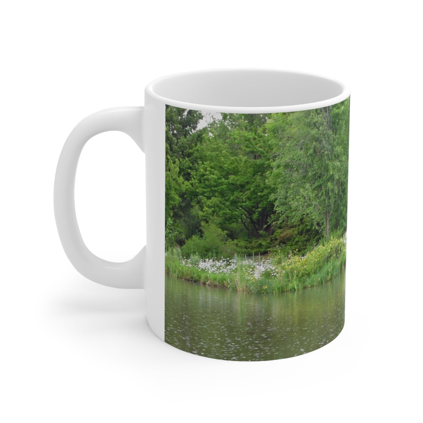 Raindrops On The Water Ceramic Mug 11oz