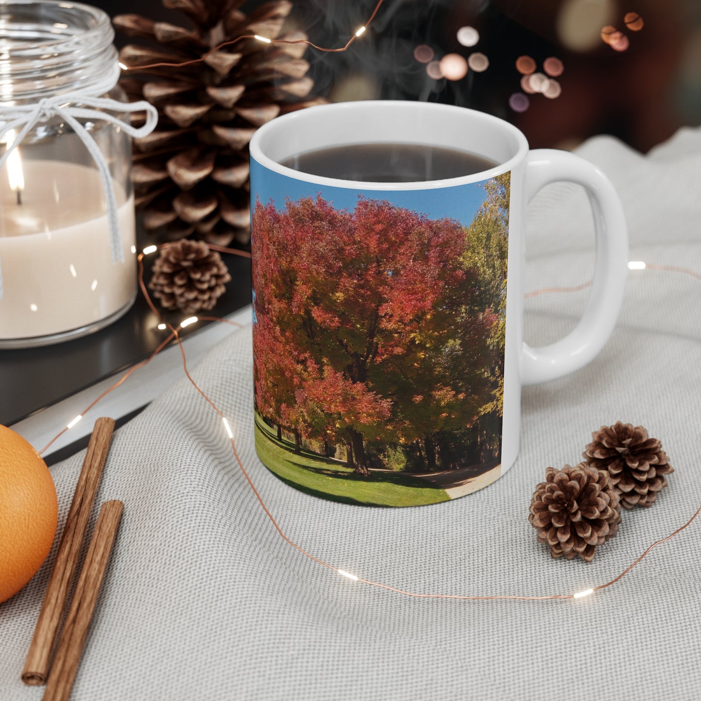 Autumn Tree Early Fall Ceramic Mug 11oz