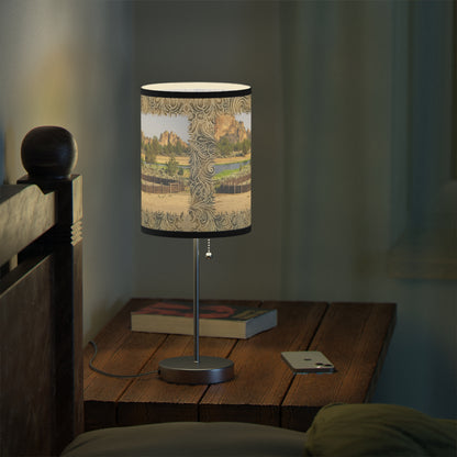 Scenic Round Pen Lamp on a Stand