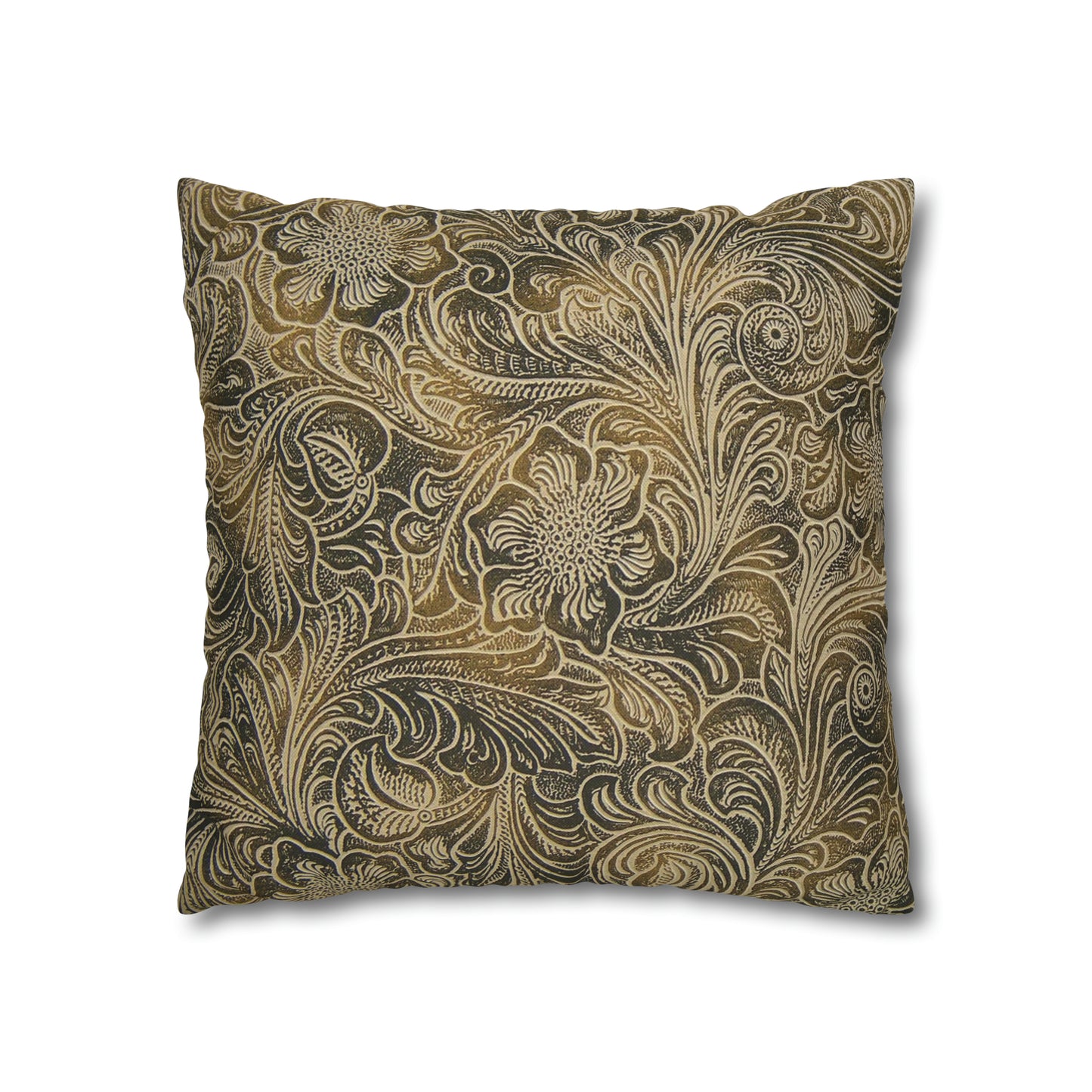 Scenic Round Pen Spun Polyester Pillow Case