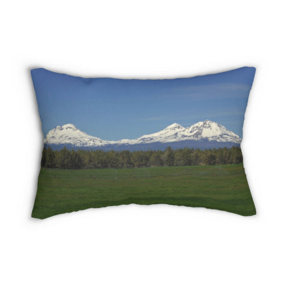 Mountain Field Spun Polyester Lumbar Pillow