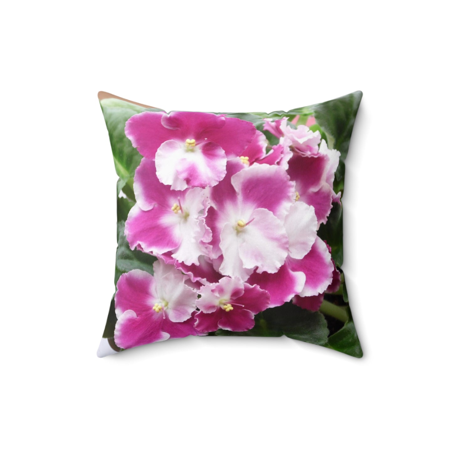 African Violet Spun Polyester Square Pillow