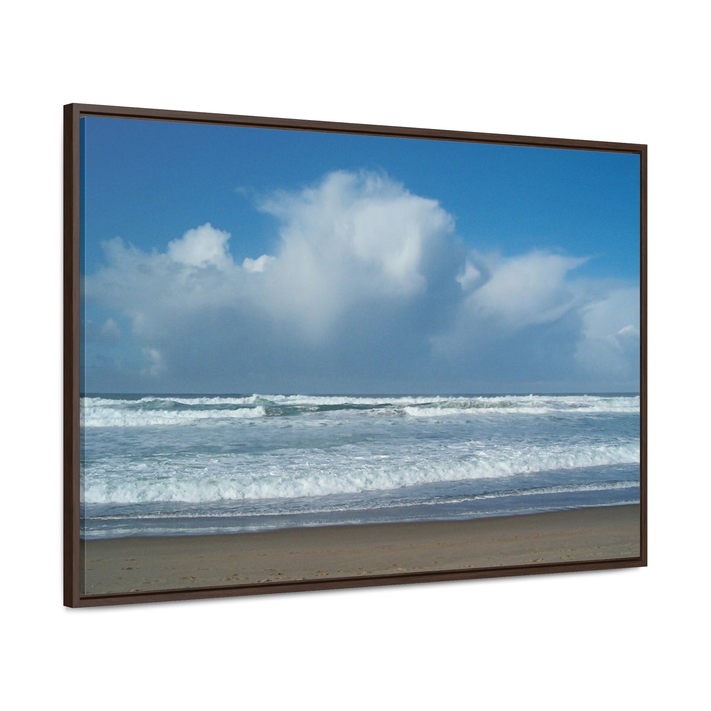 Blue Sky Beach Gallery Canvas Wraps Framed