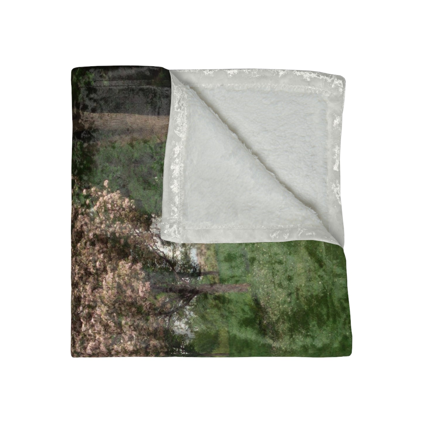 Spring In The Air Crushed Velvet Blanket