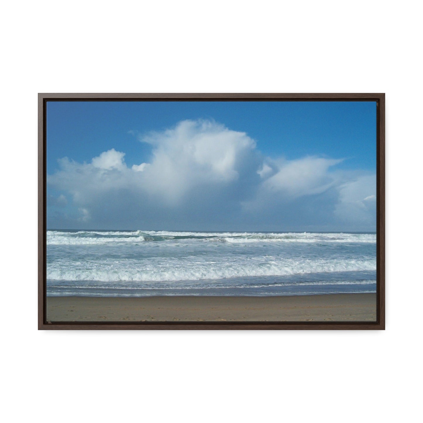 Blue Sky Beach Gallery Canvas Wraps Framed