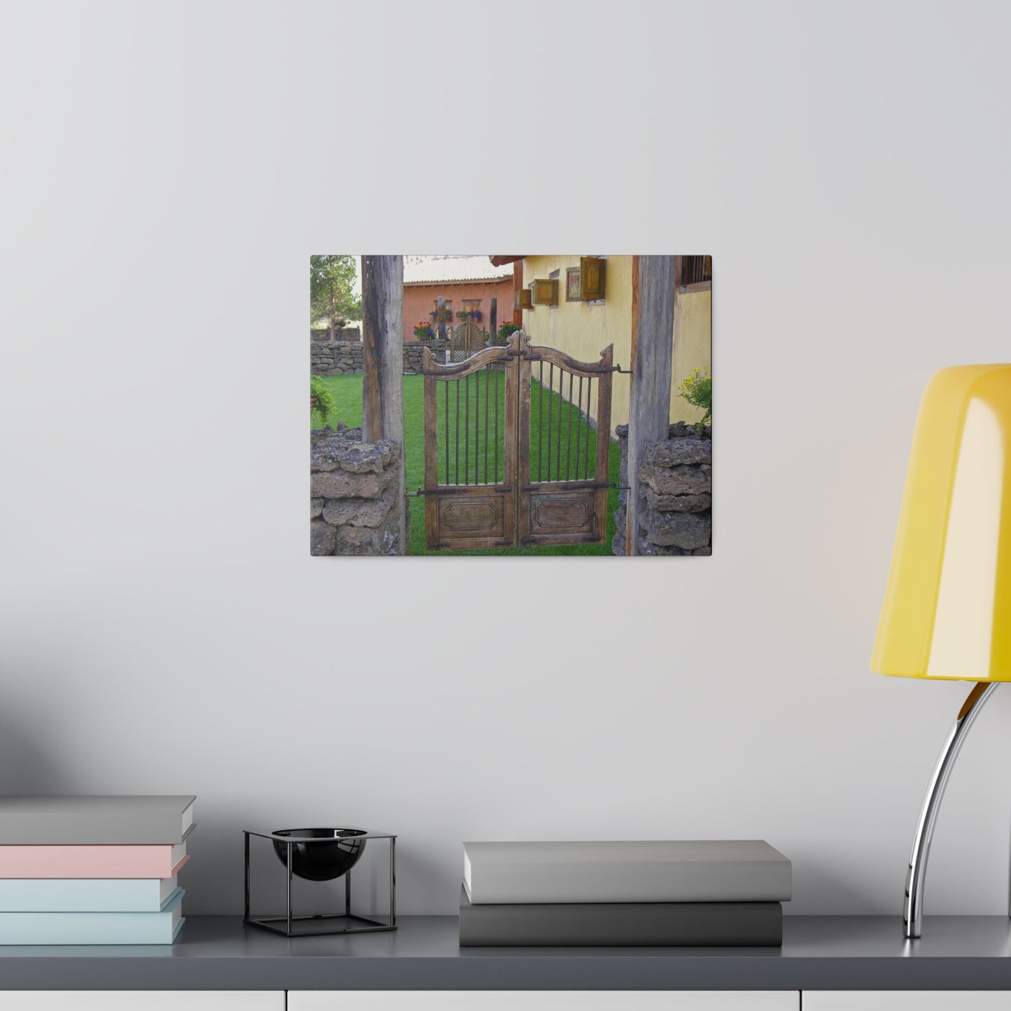 Western Spanish Gates Matte Canvas