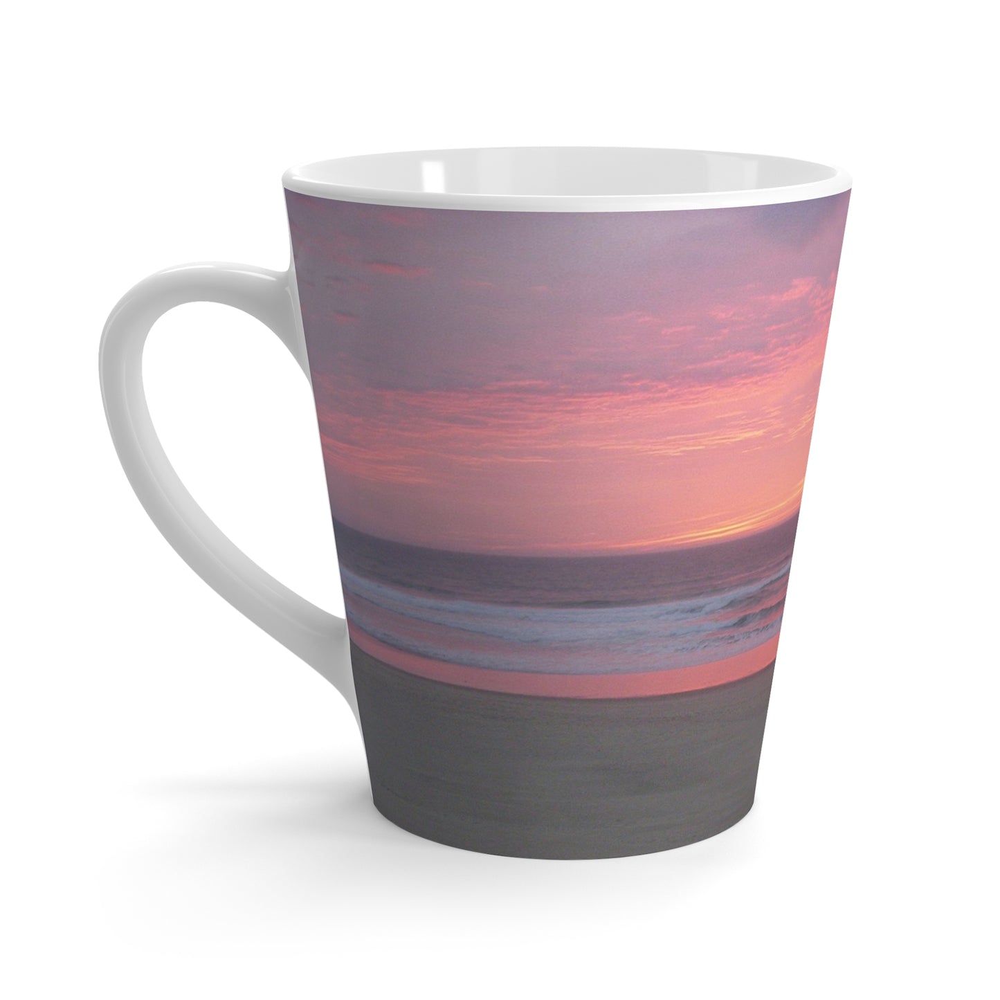 Pink Ocean Sunset Latte Mug