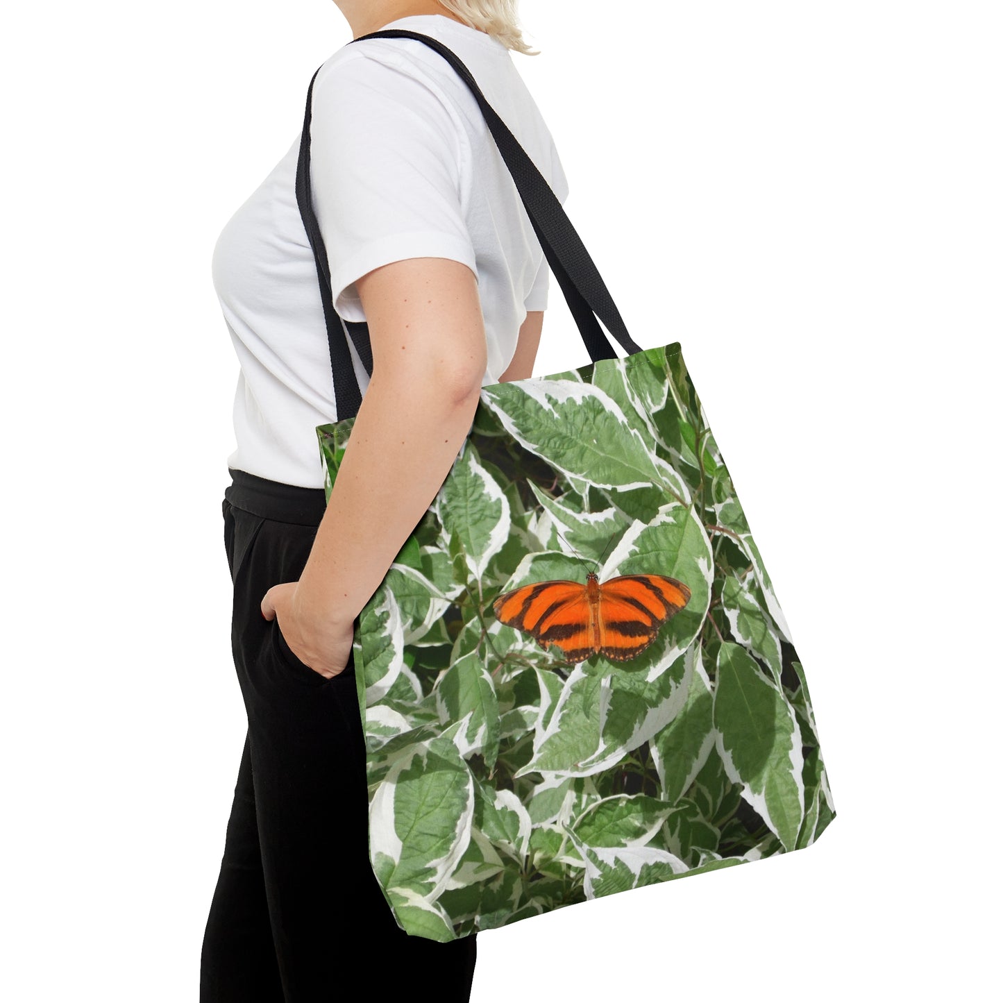 Leaves & Butterfly Tote Bag