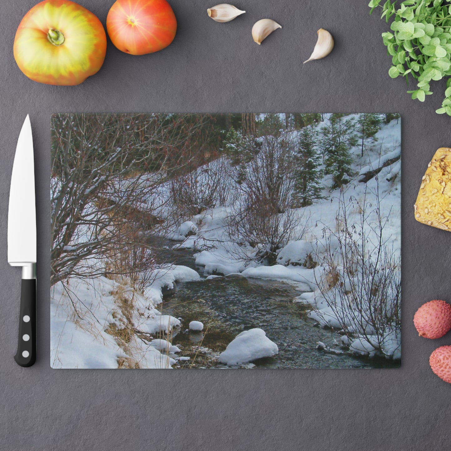 Snowy Creek Cutting Board Dishwasher Safe