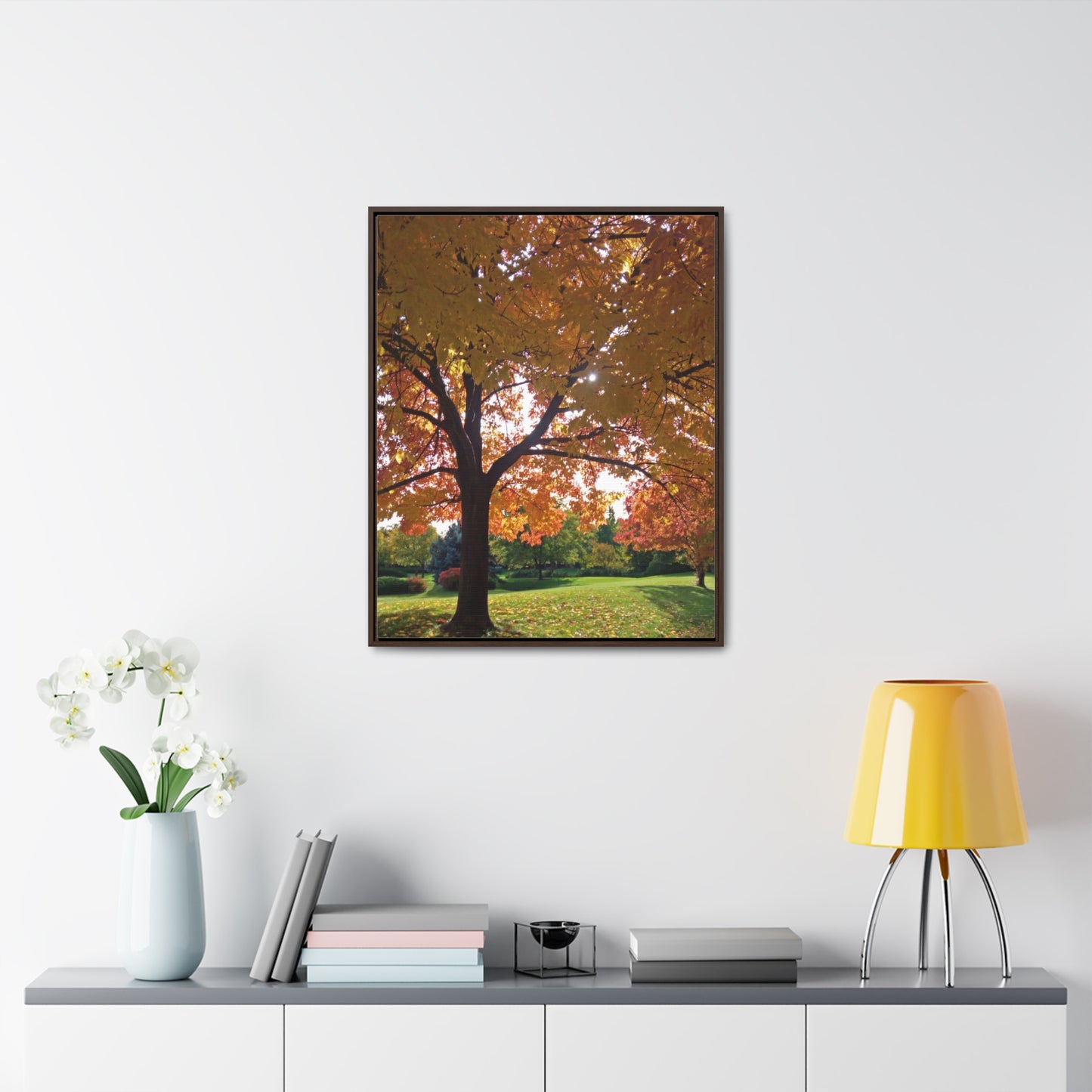 Autumn Canopy Gallery Canvas Wraps Framed