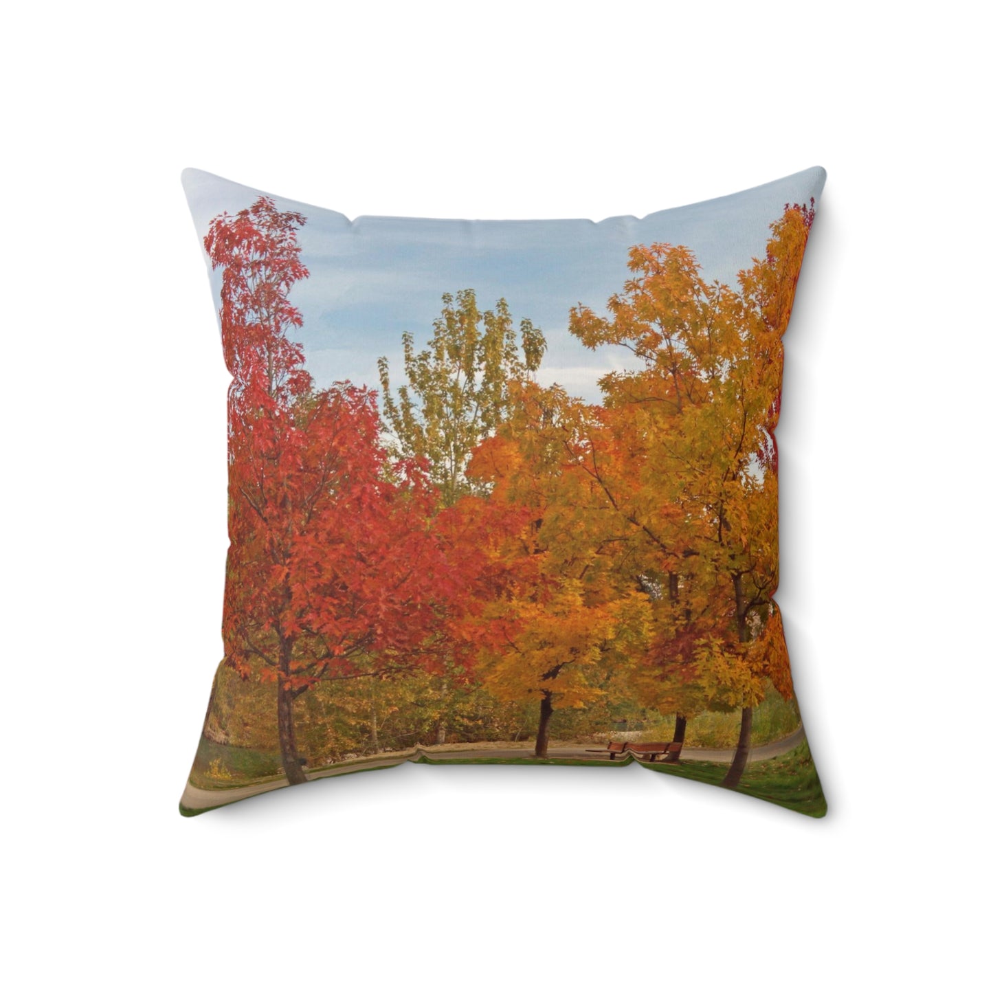 Autumn Serenity Spun Polyester Square Pillow