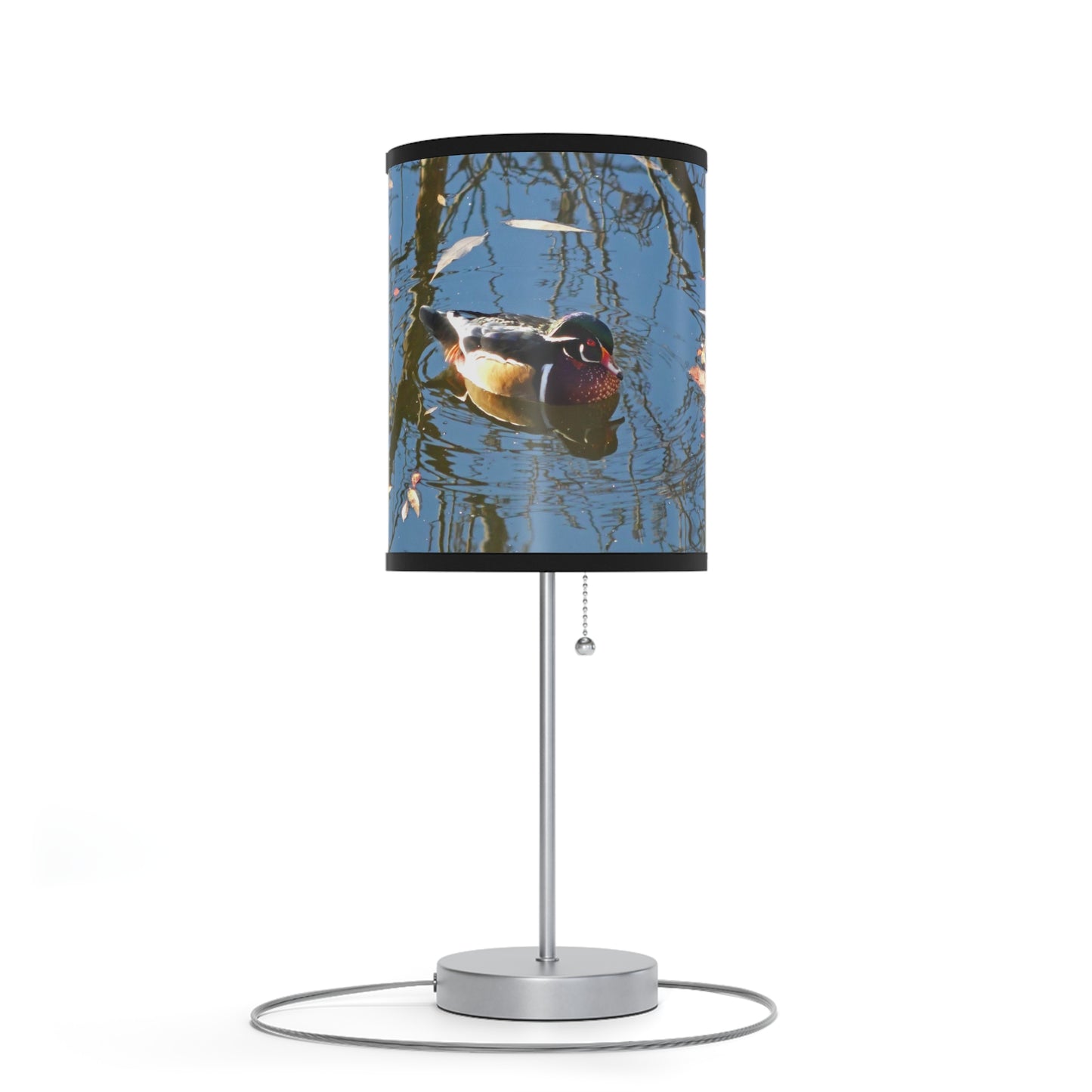 Reflections Wood Duck Lamp on a Stand