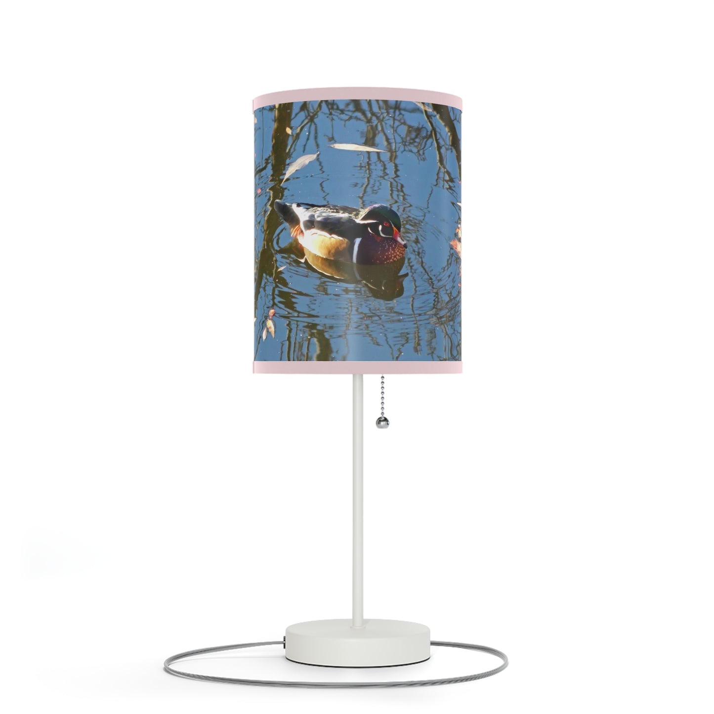 Reflections Wood Duck Lamp on a Stand