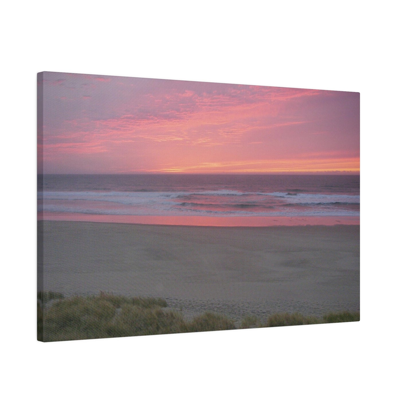 Pink Ocean Sunset Matte Canvas