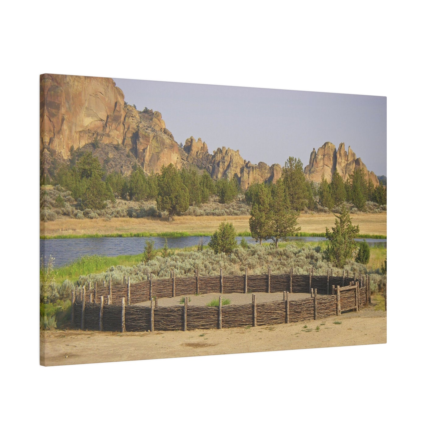 Scenic Round Pen Matte Canvas