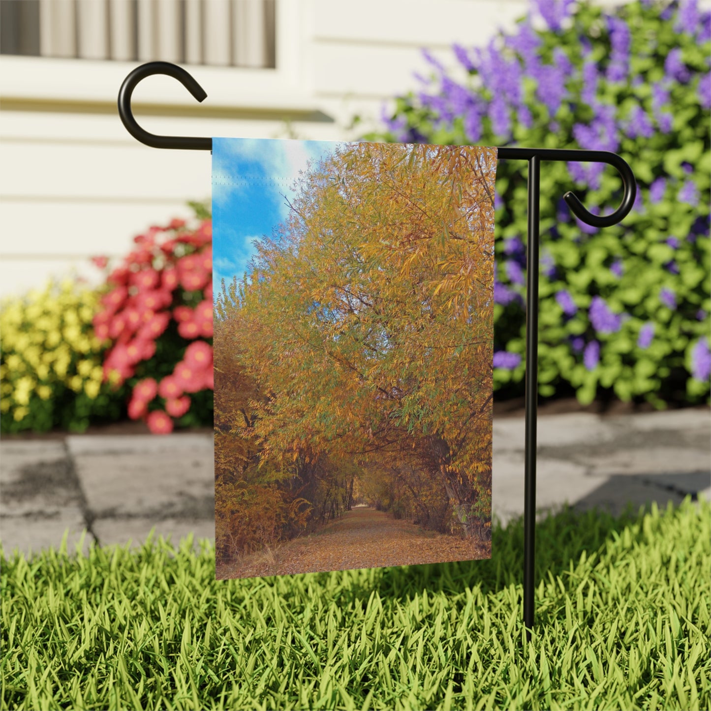 Autumn Path Garden & House Banner