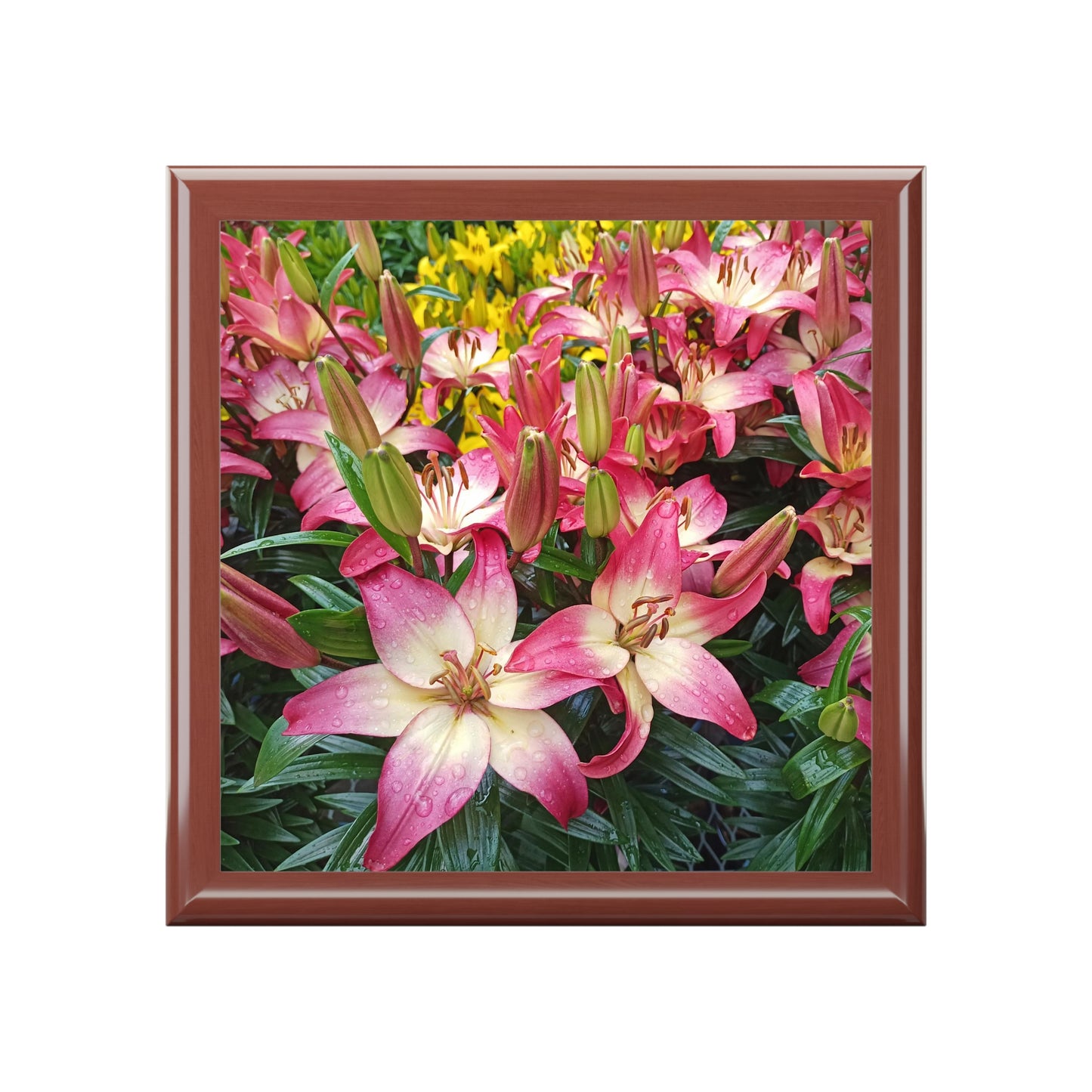Lovely Lilies Jewelry Box ~ 7.24"