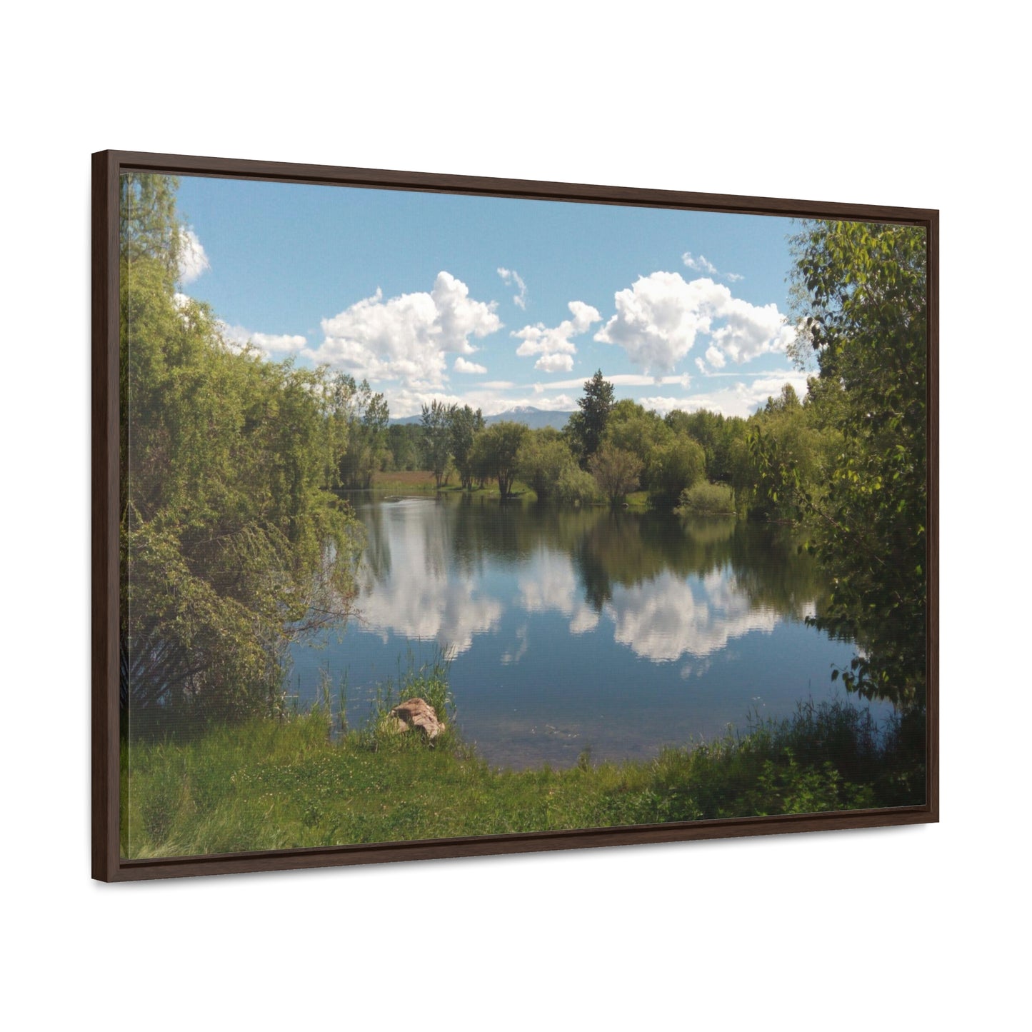 Peaceful Pond Gallery Canvas Wraps Framed