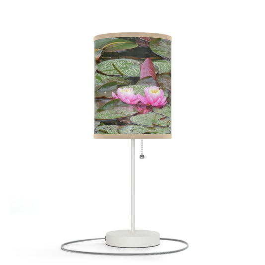 Water Lilies Lamp on a Stand