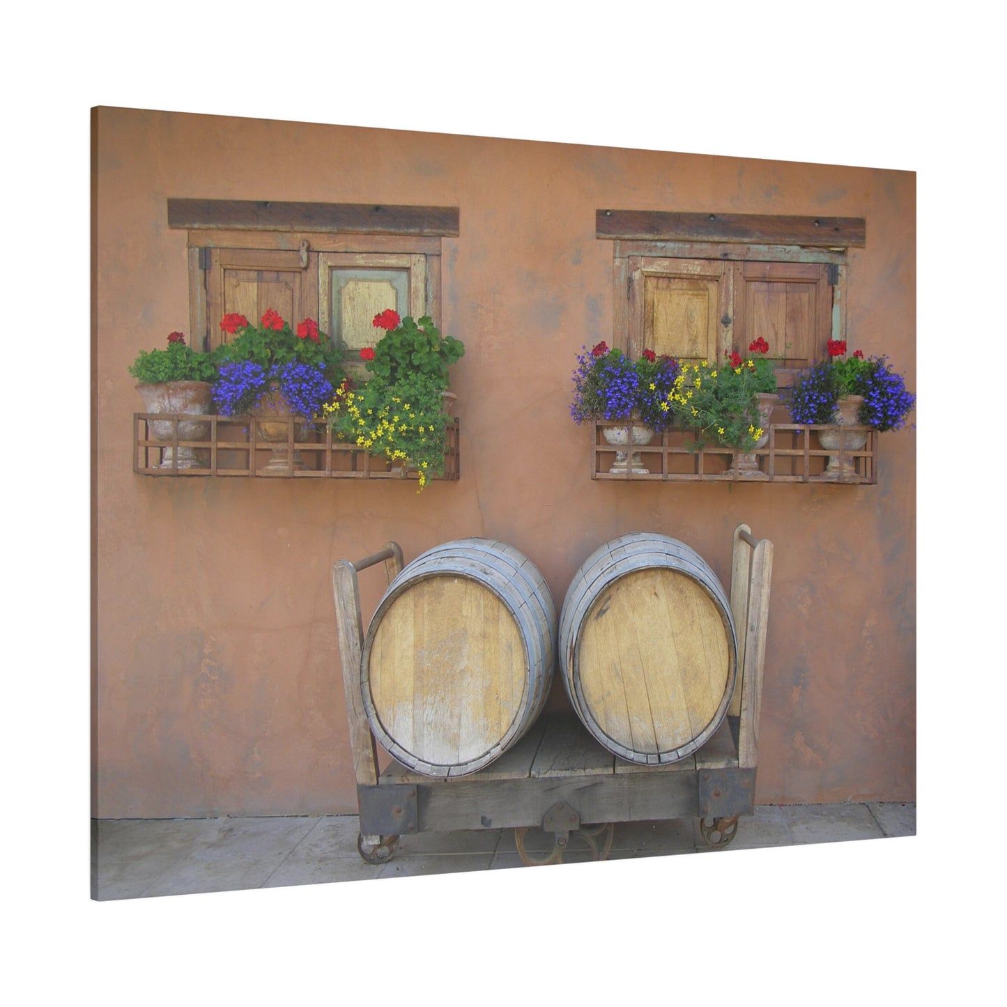 Spanish Windows & Barrels Matte Canvas