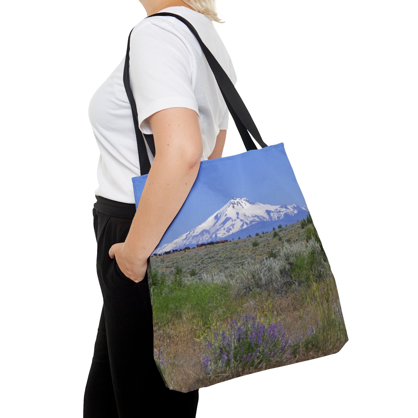 Lupine & Sage Mountain Tote Bag