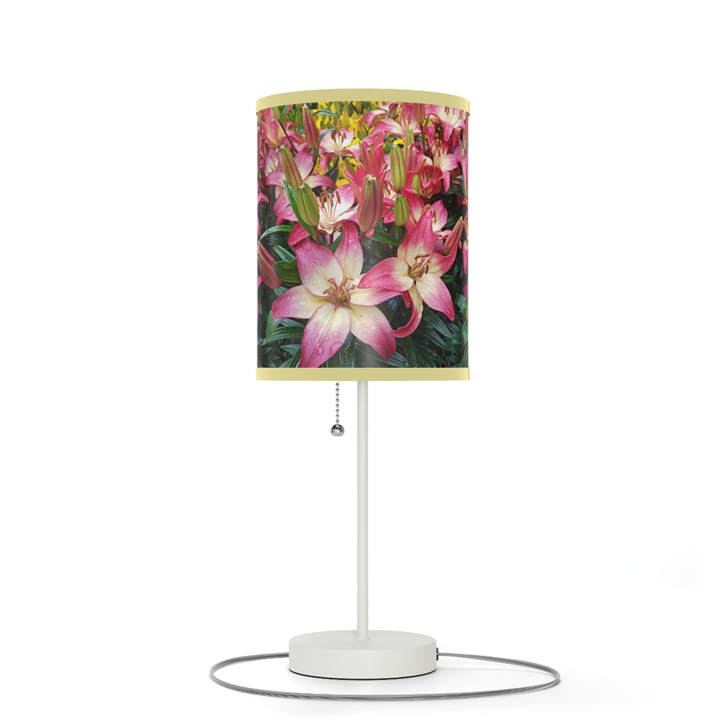Lovely Lilies Lamp on a Stand