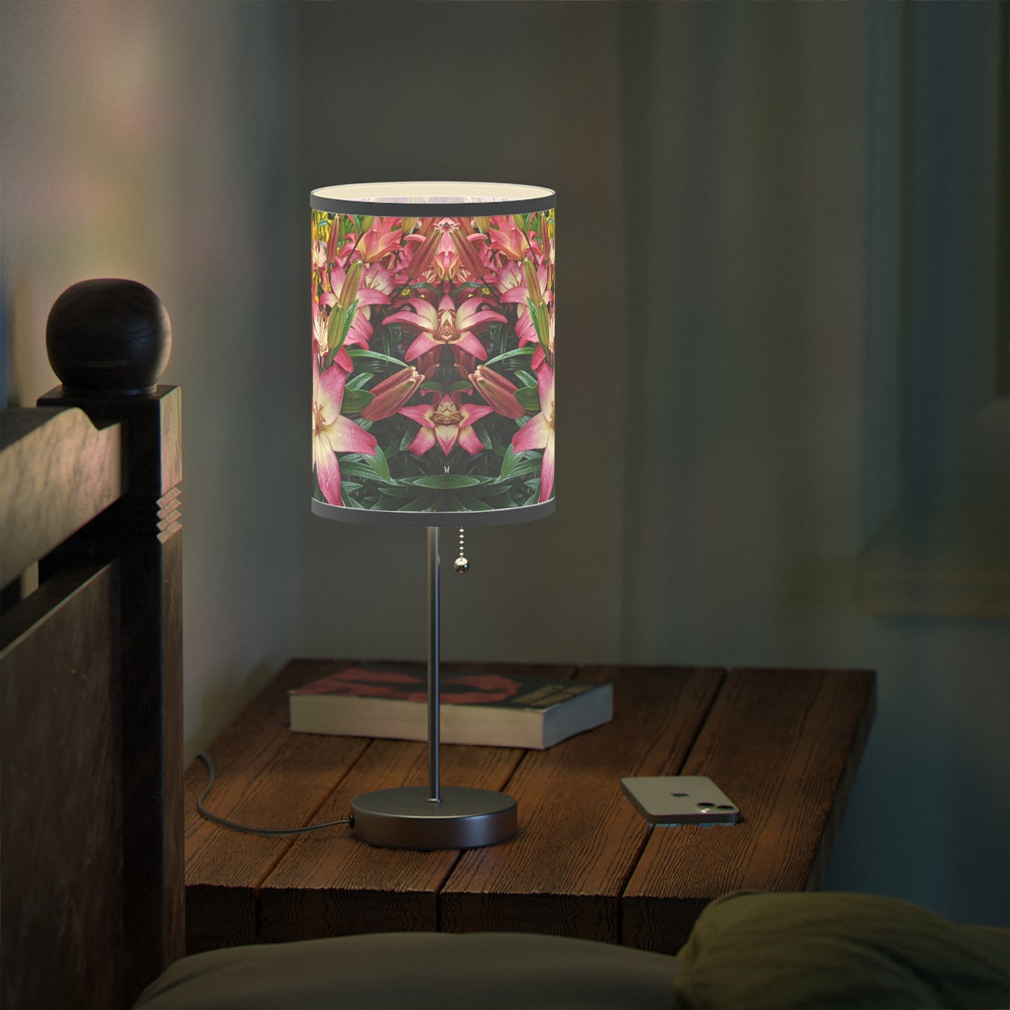 Lovely Lilies Lamp on a Stand