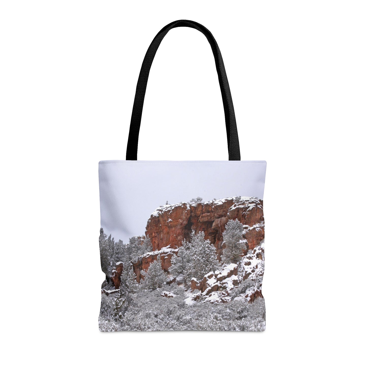 Winter Cliff Matte Tote Bag