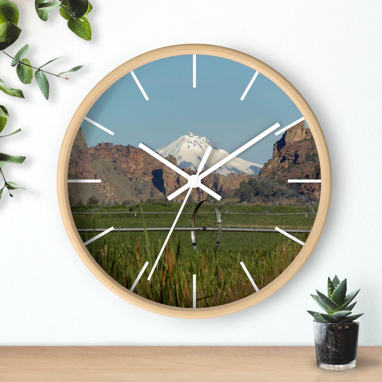 Mountain & Rocky Cliffs Wall Clock