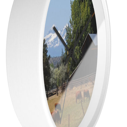 Picturesque Cattle Wall Clock