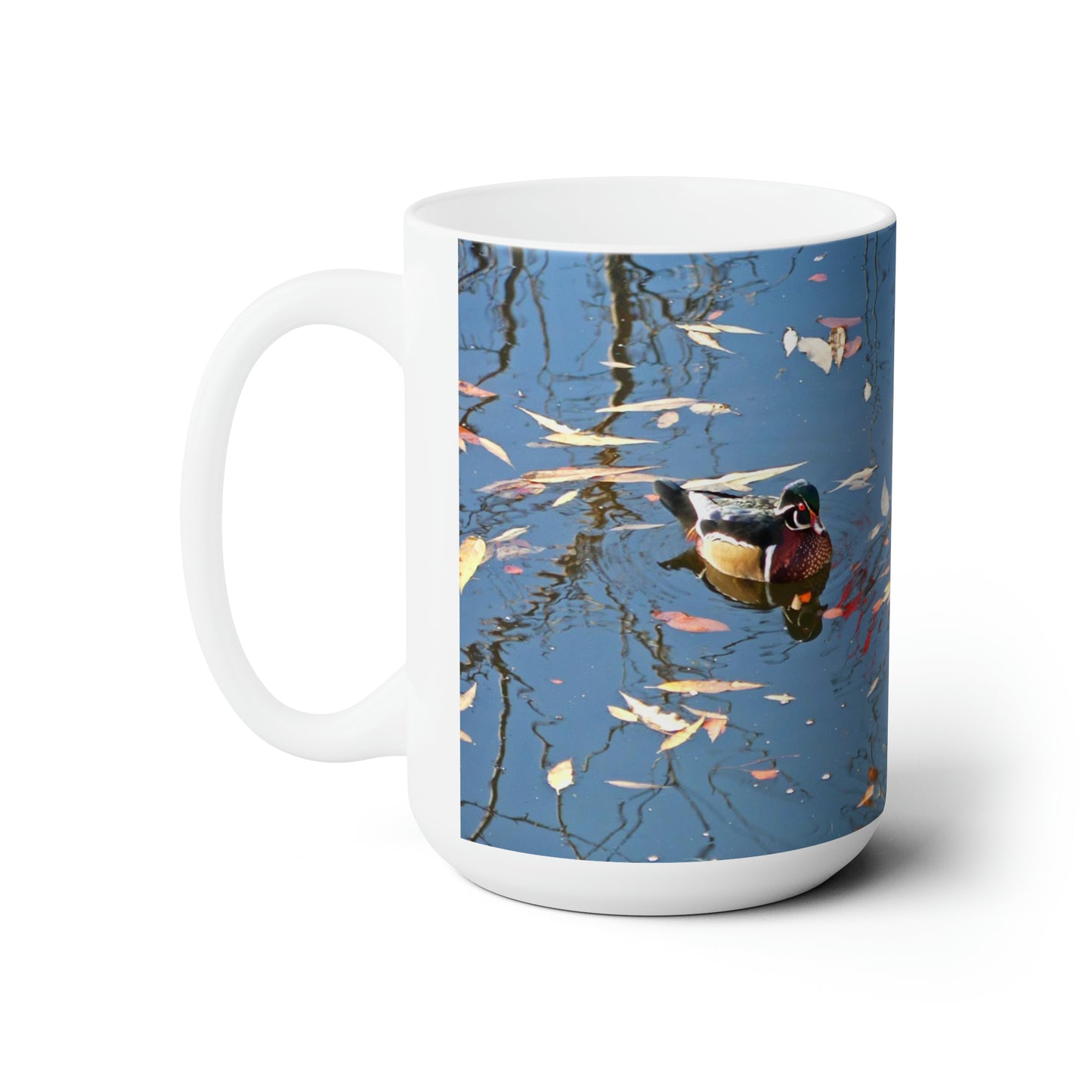 Autumn Wood Duck Ceramic Mug 15oz