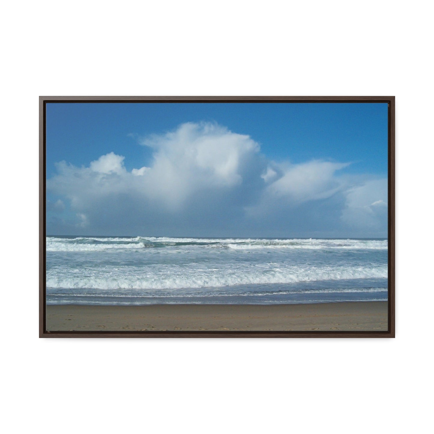 Blue Sky Beach Gallery Canvas Wraps Framed